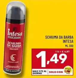 Il Centesimo Schiuma da barba Intesa offerta