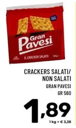 Il Centesimo Crackers salati Gran Pavesi offerta