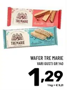 Il Centesimo Wafer Tre Marie offerta