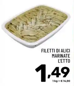 Il Centesimo Filetti di alici marinate offerta