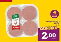 Il Centesimo Hamburger di pollo Avimecc offerta