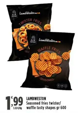 Rossotono Carrefour LambWeston Seasoned fries waffle tasty shapes offerta