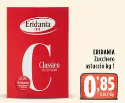 Rossotono Carrefour Eridania Zucchero astuccio offerta