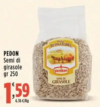 Rossotono Carrefour Semi di girasole Pedon offerta