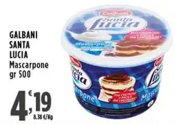 Rossotono Carrefour Galbani Santa Lucia Mascarpone offerta