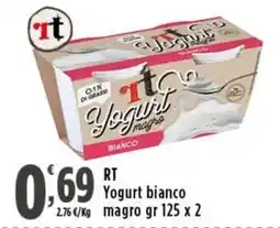 Rossotono Carrefour Yogurt bianco magro offerta