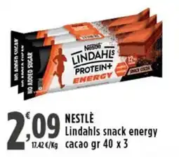 Rossotono Carrefour Nestlè Lindahls snack energy cacao offerta
