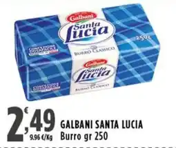 Rossotono Carrefour Galbani Santa Lucia Burro classico offerta
