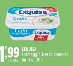 Rossotono Carrefour Exquisa Formaggio fresco cremoso light offerta