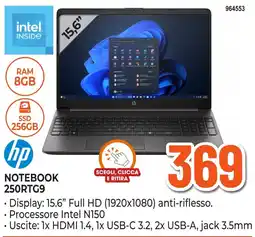 Expert Di Lella hp NOTEBOOK 250RTG9 offerta