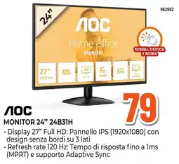 Expert Di Lella AOC Monitor 24" 24B31H offerta