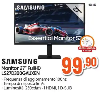 Samsung Monitor 27" FullHD
