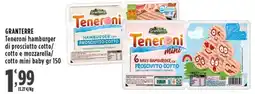 Rossotono Carrefour Teneroni hamburger Granterre offerta