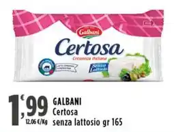 Rossotono Carrefour Galbani Certosa senza lattosio offerta