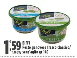 Rossotono Carrefour Biffi Pesto genovese fresco classico offerta