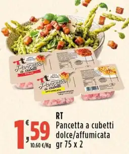 Rossotono Carrefour Pancetta a cubetti offerta