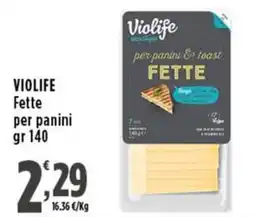 Rossotono Carrefour Violife Fette per panini offerta