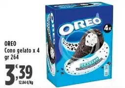 Rossotono Carrefour Oreo cono gelato offerta
