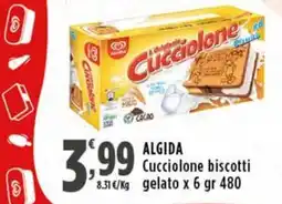 Rossotono Carrefour Algida Cucciolone biscotti gelato offerta