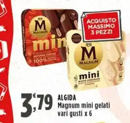 Rossotono Carrefour Algida Magnum mini gelati offerta