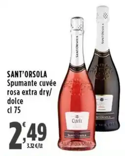 Rossotono Carrefour Spumante cuvée rosa extra dry/dolce offerta