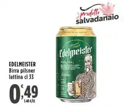Rossotono Carrefour Edelmeister Birra pilsner offerta