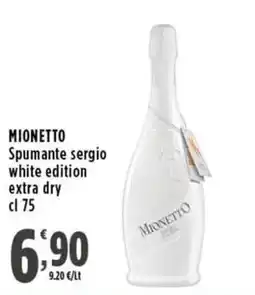 Rossotono Carrefour Mionetto spumante sergio white edition extra dry offerta
