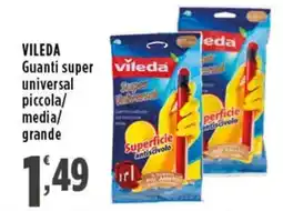Rossotono Carrefour Guanti super universal Vileda offerta