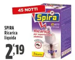 Rossotono Carrefour Spira Ricarica liquida offerta