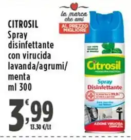 Rossotono Carrefour Citrosil Spray disinfettante offerta