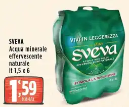 Rossotono Carrefour Sveva Acqua minerale effervescente naturale offerta