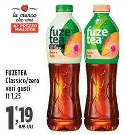 Rossotono Carrefour Fuze Tea Classico/Zero offerta