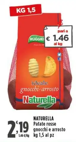 Rossotono Carrefour Naturella Patate rosse gnocchi e arrosto offerta