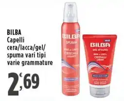 Rossotono Carrefour Bilba capelli cera/lacca/gel/spuma offerta