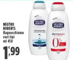 Rossotono Carrefour Neutro Roberts Bagnoschiuma offerta
