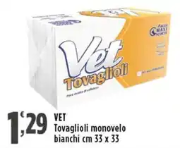 Rossotono Carrefour Vet Tovaglioli offerta
