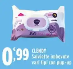 Rossotono Carrefour Clendy salviette imbevute offerta