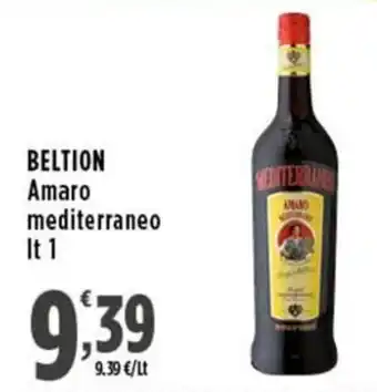Rossotono Carrefour Beltion amaro mediterraneo offerta