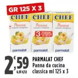 Rossotono Carrefour Parmalat Chef Panna da cucina classica offerta