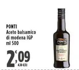 Rossotono Carrefour Ponti Aceto balsamico di modena IGP offerta