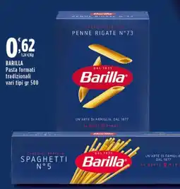 Rossotono Carrefour Barilla Penne Rigate N°73 offerta