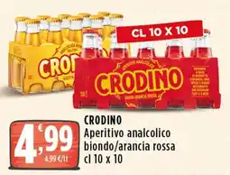 Rossotono Carrefour Crodino Aperitivo analcolico offerta