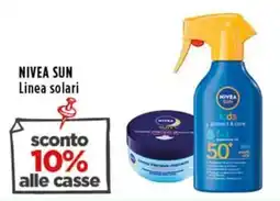 Rossotono Carrefour NIVEA SUN Linea solari offerta