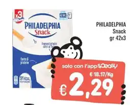 Rossotono Carrefour Philadelphia Snack offerta