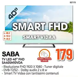 Expert Di Lella SABA TV LED 40" FHD offerta
