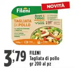 Rossotono Carrefour Fileni Tagliata di pollo offerta