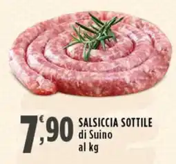 Rossotono Carrefour Salsiccia sottile di Suino offerta