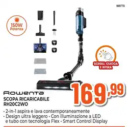 Expert Di Lella Rowenta scopa ricaricabile RH20C2WO offerta