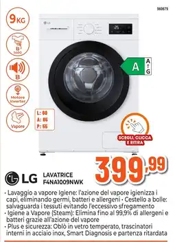 Expert Di Lella LG Lavatrice F4NA1009NWK offerta