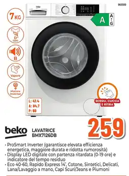 Expert Di Lella Beko lavatrice BMX7126DB offerta